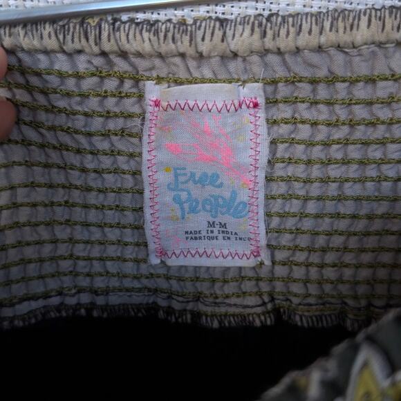 Free People Anna Corinna Boho Reworked Vintage Hand Pleated Dyed Skirt, size M - Picture 4 of 8